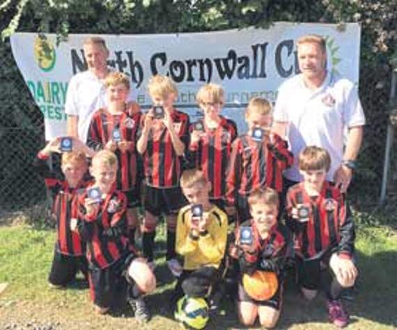 Great effort by U10s football boys in North Cornwall Cup