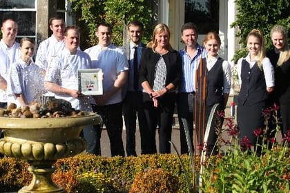 Three AA rosettes  for fine dining hotel