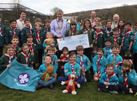 £250 from Okehampton Rotary for Okehampton Scout Group