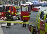 Fire in garage at Chagford