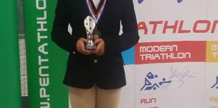 Mount Kelly's Martha Miles comes third in U13 National Modern Pentathlon