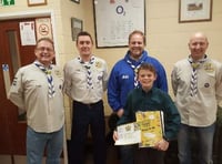 North Tawton cub James Matthews completes 100 challenges