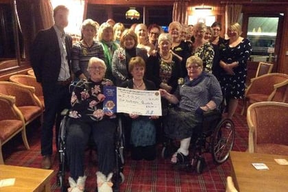 Okehampton Lions present £600 to Children's Hospice South West