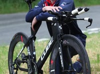 Cyclist Andrew giving his all in pursuit of gold medal glory at Invictus Games