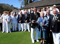 Mayor gets things rolling at Okehampton bowls club