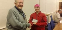 Outgoing Conservative Club president presents £200 to Okehampton's search and rescue team