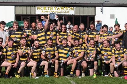 Celebrations for North Tawton in plate