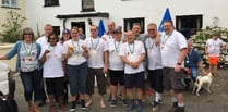 Northlew pub punters taking on marathon hike for charity