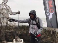 Nathan Newton takes part in 117-mile coast to coast challenge