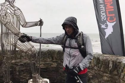 Nathan Newton takes part in 117-mile coast to coast challenge