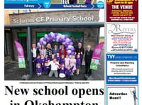 In this week's Times: New school building opens, Hatherleigh Market redevelopment given the go-ahead, all the local sport and more!