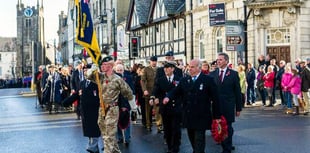 Okehampton Remembrance Parade back