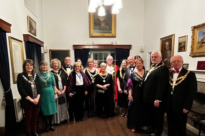 Guests at Okehampton Civic Dinner at the town hall in Okehampton on Friday, March 4 2022