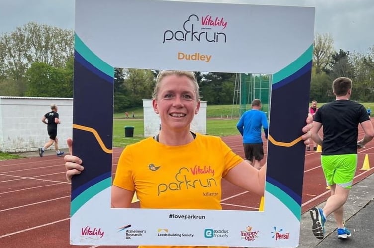 Jo Page Okehampton Running Club 60th parkrun