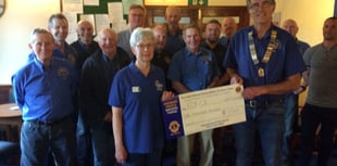 Okehampton Lions Club gives £1,000 to cancer charity FORCE