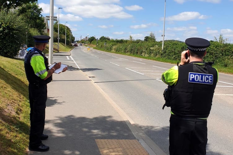 Police speed check