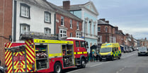 Crediton High Street currently closed due to serious incident
