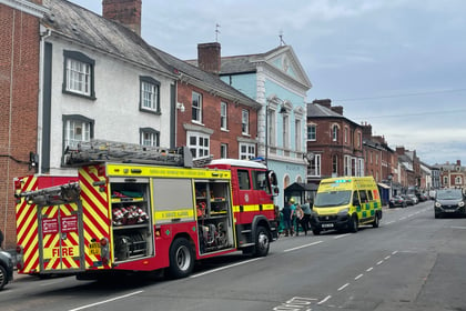 Crediton High Street currently closed due to serious incident
