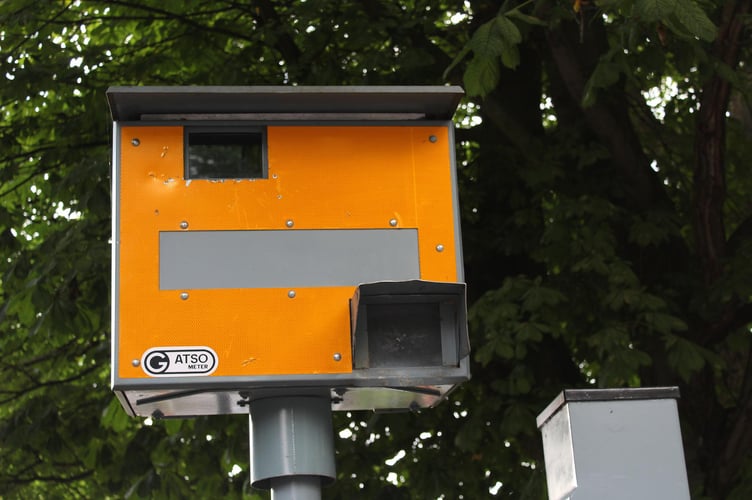 Genneric Gatso speed camera yellow camera file pic