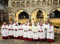 Tavistock choristers sing at Exeter Cathedral