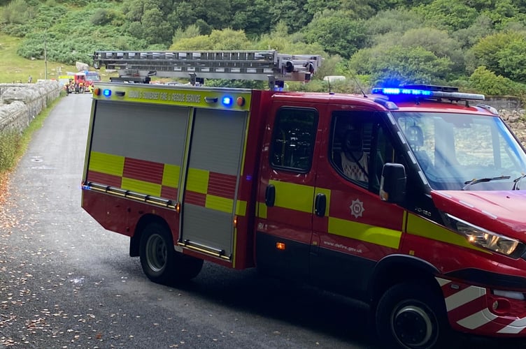 roadblock at Burrator Reservoir following suspected suicide on Tuesday, August 23 2022