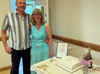 Okehampton wedding anniversary couple donate to cancer charity