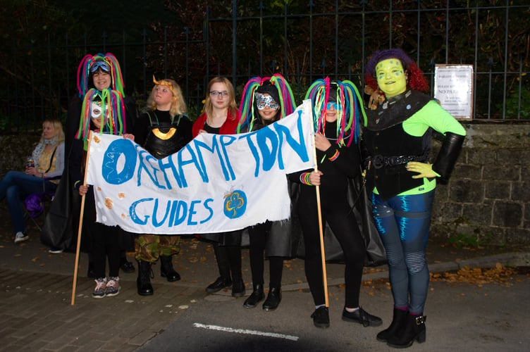 A scene from the 2021 Okehampton Carnival