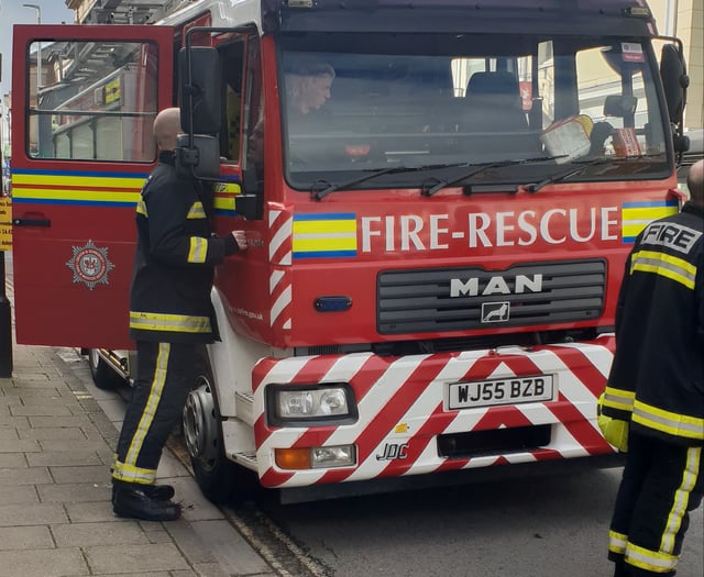 Okehampton firefighters attend moorland fire