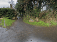  Belstone’s Skaigh Lane blocked today