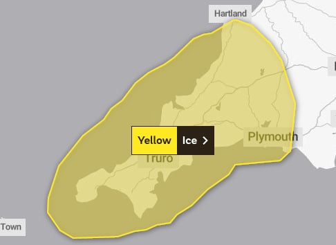 ICE ALERT: Yellow warning for Devon