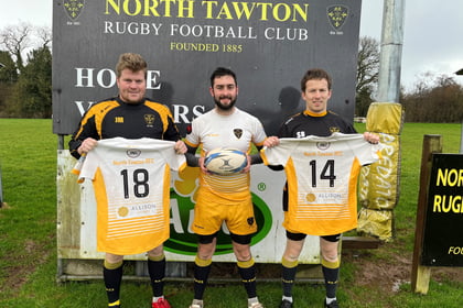 A new kit for North Tawton RFC thanks to local housing developer
