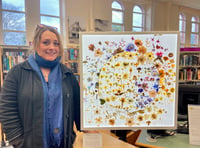 Grief cafe art on show at Okehampton Library