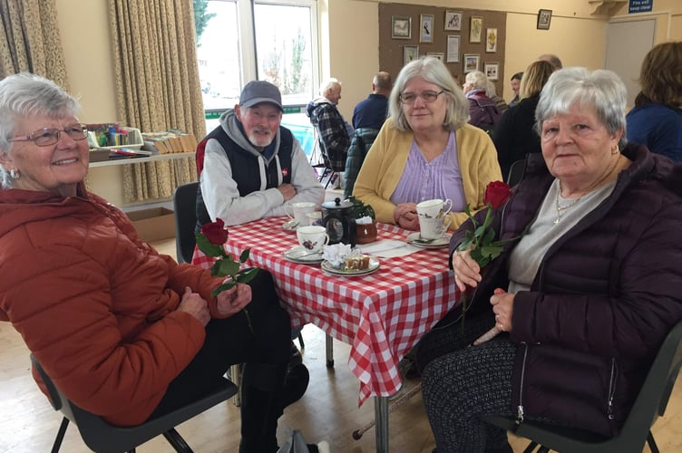 Valentine's roses at Walkhampton Market