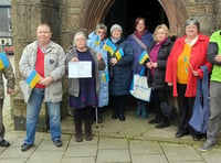 Okehampton marks first anniversary of Ukraine War