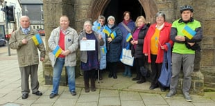 Okehampton marks first anniversary of Ukraine War