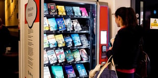 Penguin installs book vending machine at St David's Station in Exeter
