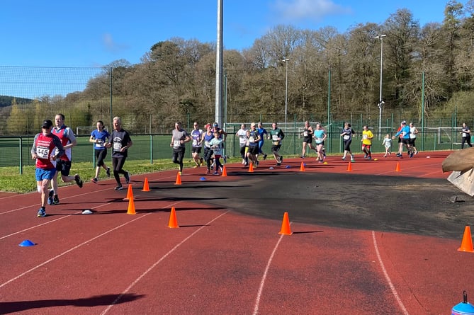 The monthly Tavy 5k race goes ahead as usual this morning but much of the track has been destroyed by fire