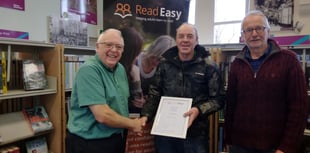 Milestone award for Okehampton reader