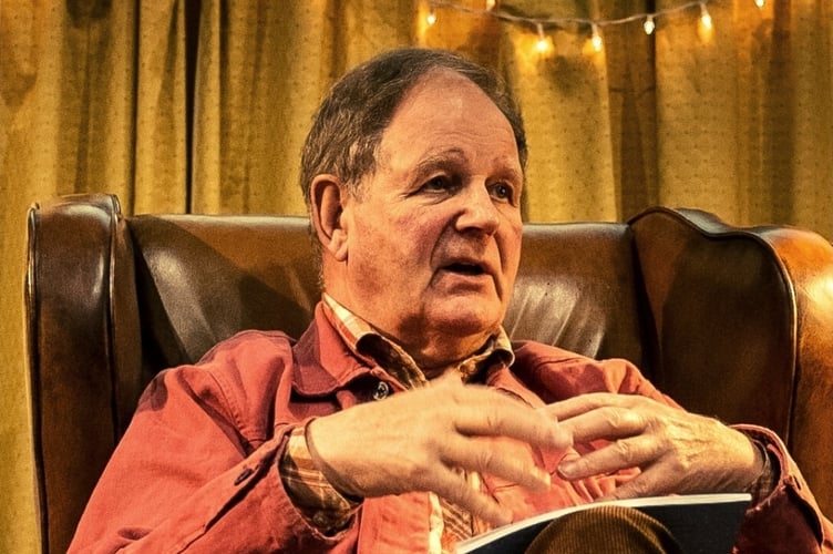 Michael Morpurgo reading during a previous event at Crediton Congregational Church.