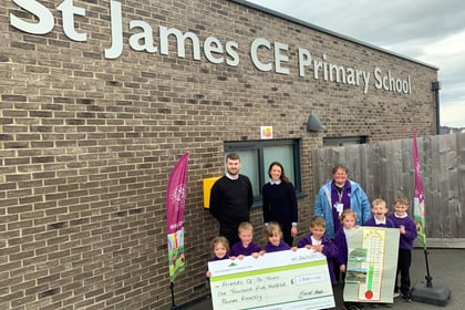 Housebuilder grant to St James for new play area