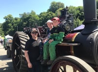 Maiden trip for Lamerton family's engine to Tavistock Steam Fair