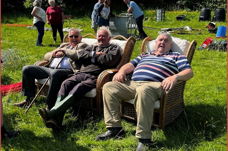 Taking a break at Chagford Market