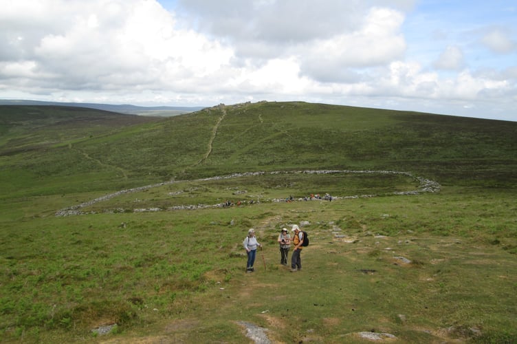 Okehampton ramblers on Dartmoor