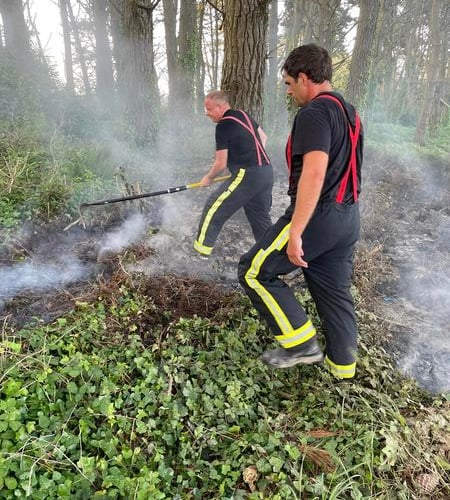 Tavistock and Modburty fire crews tackle Mothecombe grass fire