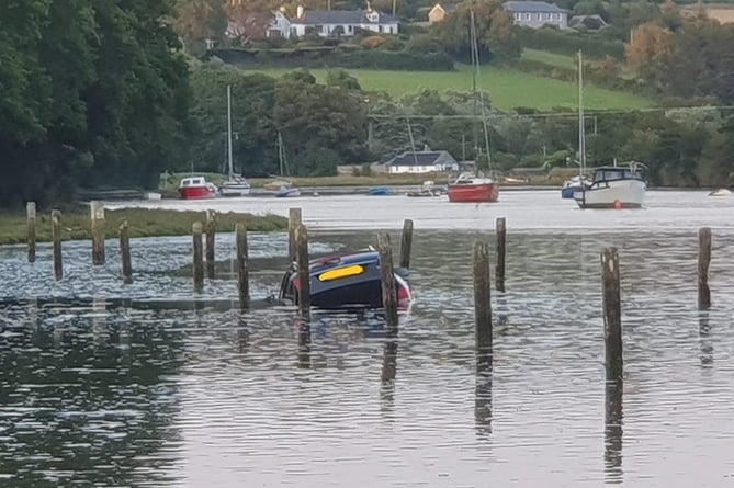 Car submerged Bigbury