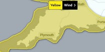 Storm Antoni will bring winds up to 65mph across Devon tomorrow