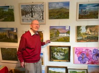 Artist's charity exhibition a great success