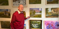 Artist's charity exhibition a great success