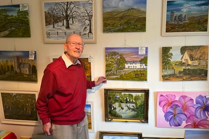 Artist's charity exhibition a great success