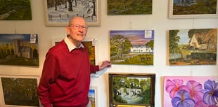 Artist's charity exhibition a great success